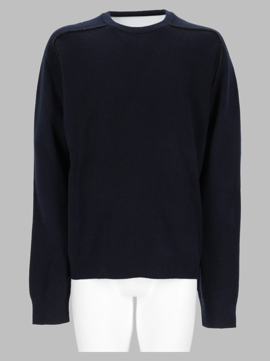 Maison Margiela Men's Maglia in Lana Blue