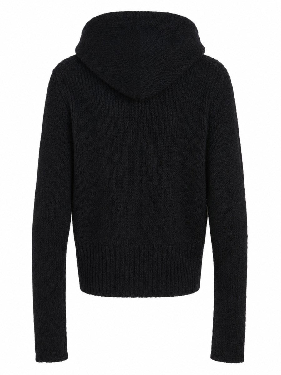 Our Legacy Women's Maglia in Misto Alpaca Black
