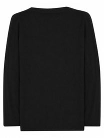 P.A.R.O.S.H Women's Maglia in Misto Lino Black