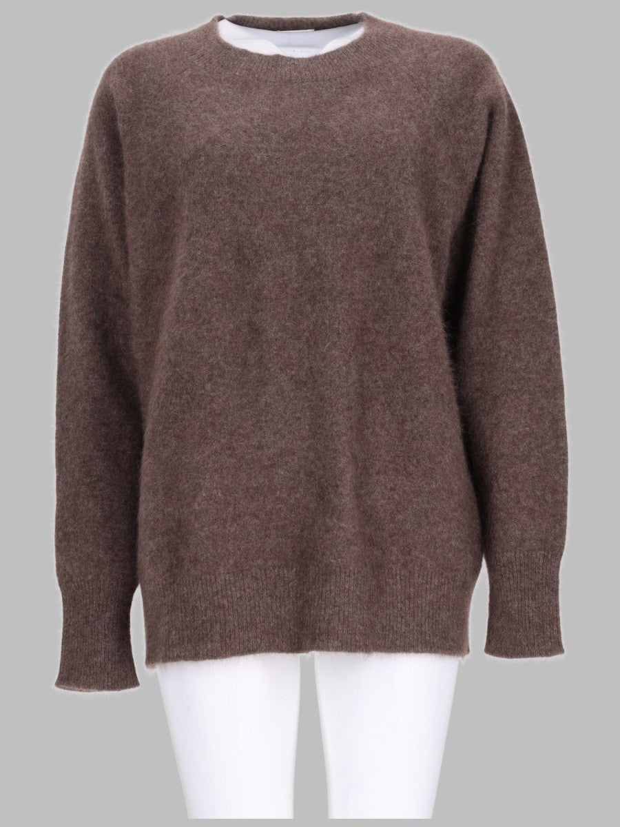 P.A.R.O.S.H Women's Maglia in Pelo DI Procione Brown