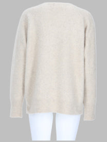 P.A.R.O.S.H Women's Maglia in Pelo DI Procione White