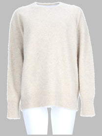 P.A.R.O.S.H Women's Maglia in Pelo DI Procione White
