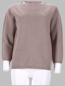 Fabiana Filippi Women's Maglia in Platinum Con Lurex Beige