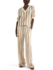 Fendi Women's Maglia in Seta Pequin Beige