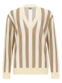 Fendi Women's Maglia in Seta Pequin Beige