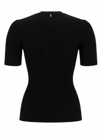 Ami Paris Women's Maglia in Viscosa Coste Black