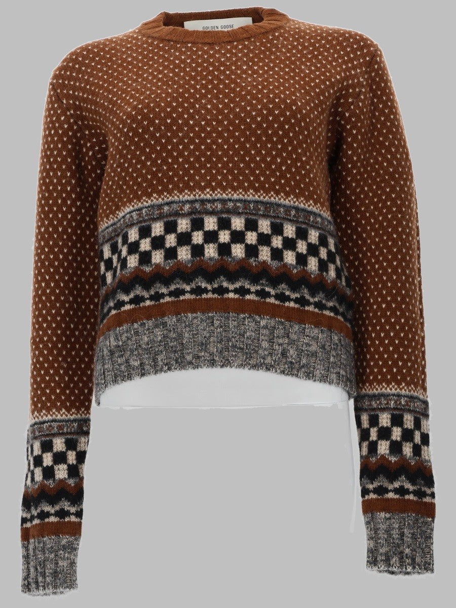 Golden Goose Women's Maglia Journey in Lana Brown
