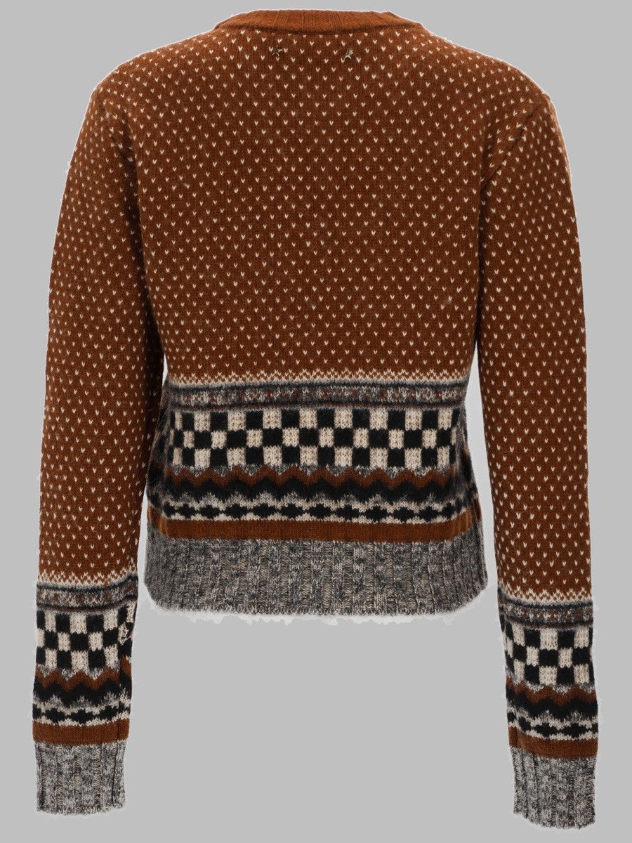Golden Goose Women's Maglia Journey in Lana Brown