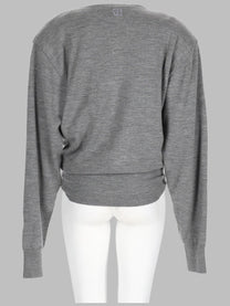 Magda Butrym Women's Maglia Leggera Con Nodo Grey