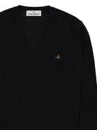 Vivienne Westwood Men's Mark Sweater with Neck Black, view 3