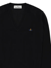 Vivienne Westwood Men's Mark Sweater with Neck Black, view 3