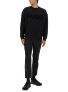HUGO BOSS Men's Oversize Sweater Black, view 2