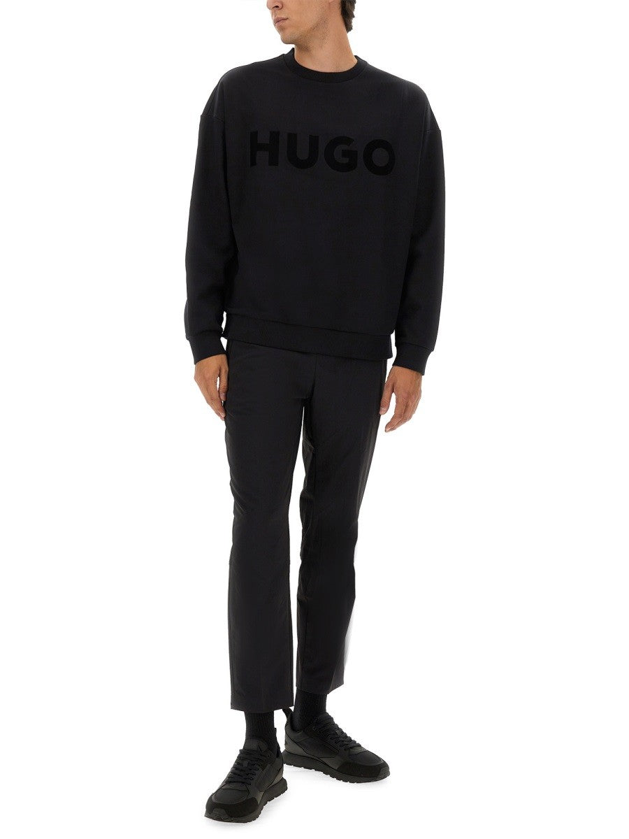 HUGO BOSS Men's Maglia Oversize Con Black