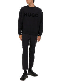 HUGO BOSS Men's Maglia Oversize Con Black