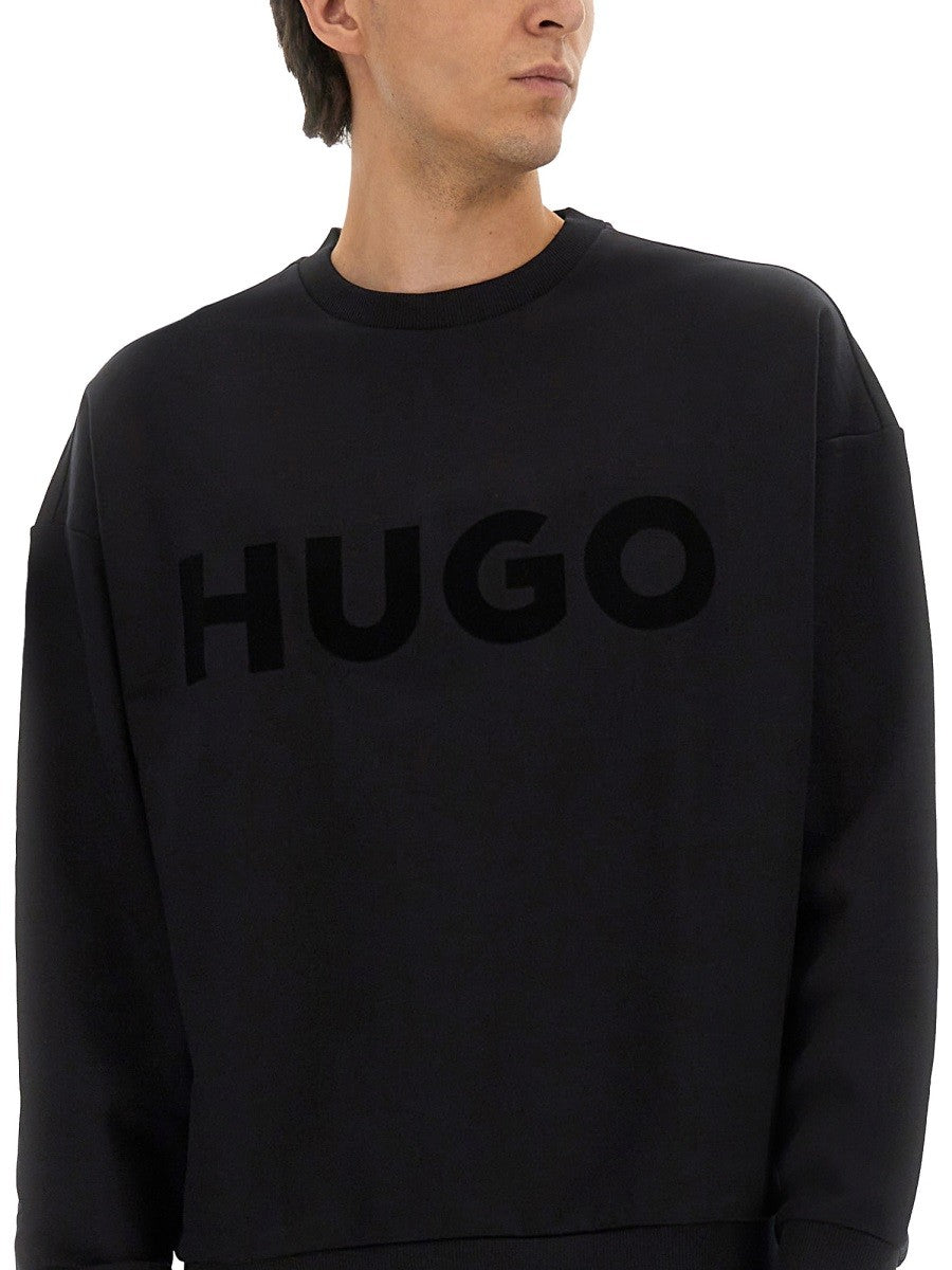 HUGO BOSS Men's Maglia Oversize Con Black