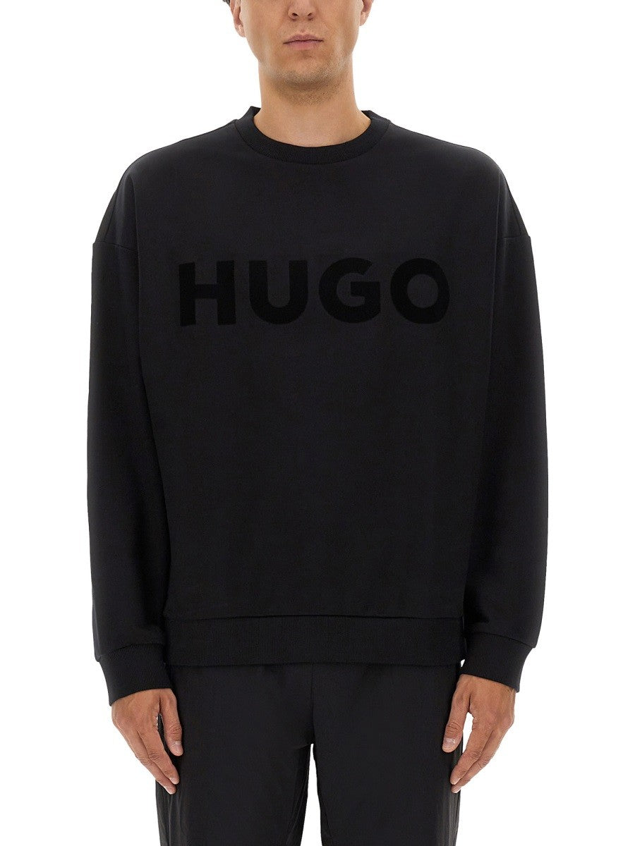 HUGO BOSS Men's Maglia Oversize Con Black