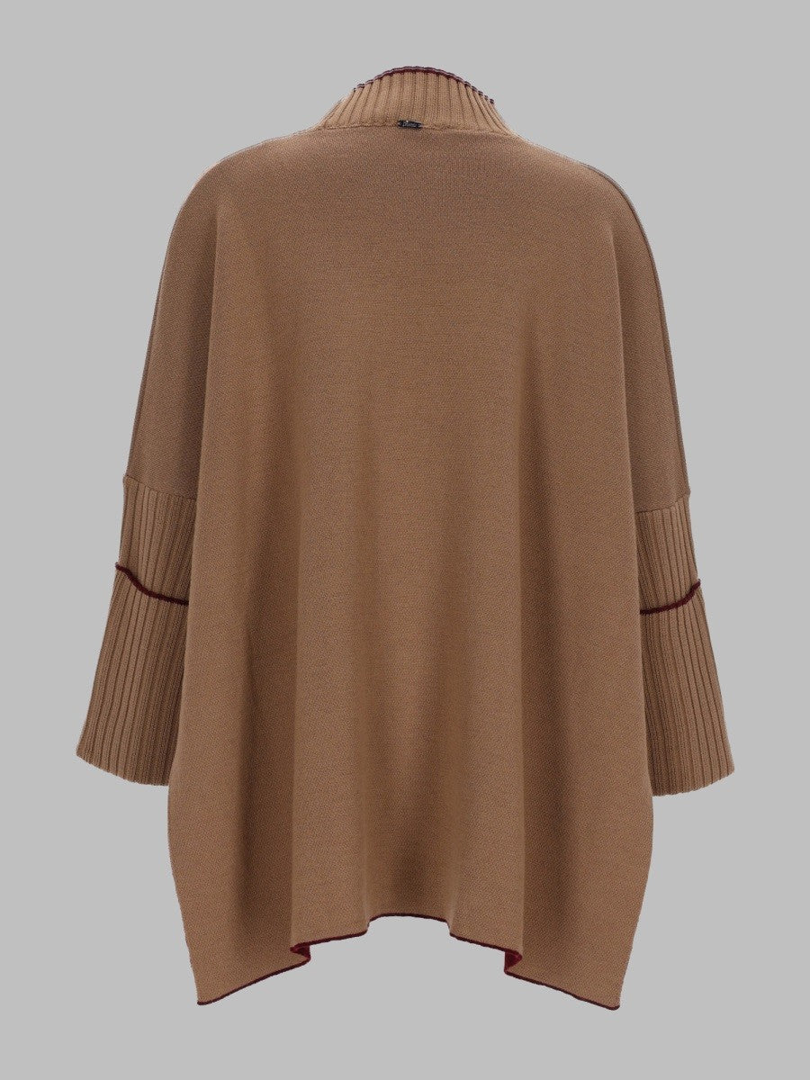 Herno Women's Maglia Oversize in Lana Brown