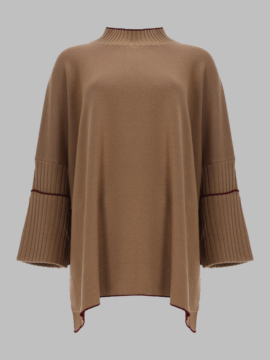 Herno Women's Maglia Oversize in Lana Brown