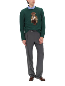 Polo Ralph Lauren Unisex Maglia Polo Bear Green