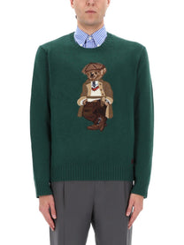 Polo Ralph Lauren Unisex Maglia Polo Bear Green