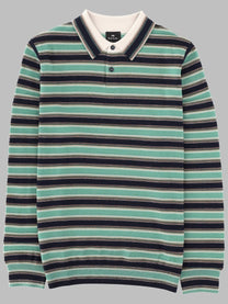 Paul Smith Men's Maglia Polo in Lana Merino Multicolor