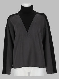 MM6 Maison Margiela Women's Maglia Pullover in Lana Black