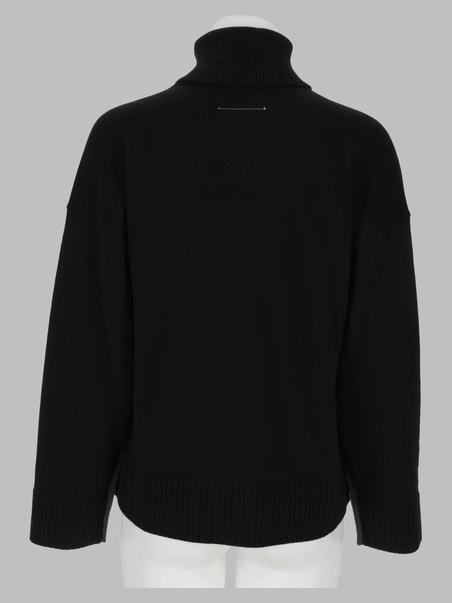 MM6 Maison Margiela Women's Maglia Pullover in Lana Black