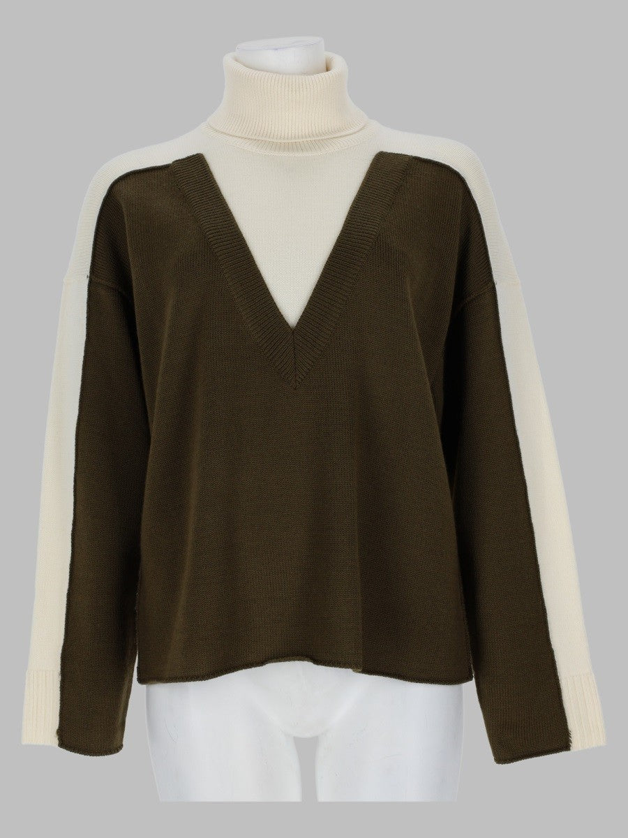 MM6 Maison Margiela Women's Maglia Pullover in Lana Multicolor
