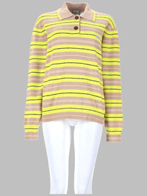 Paul Smith Women's Maglia Rugby in Bouclé Yellow