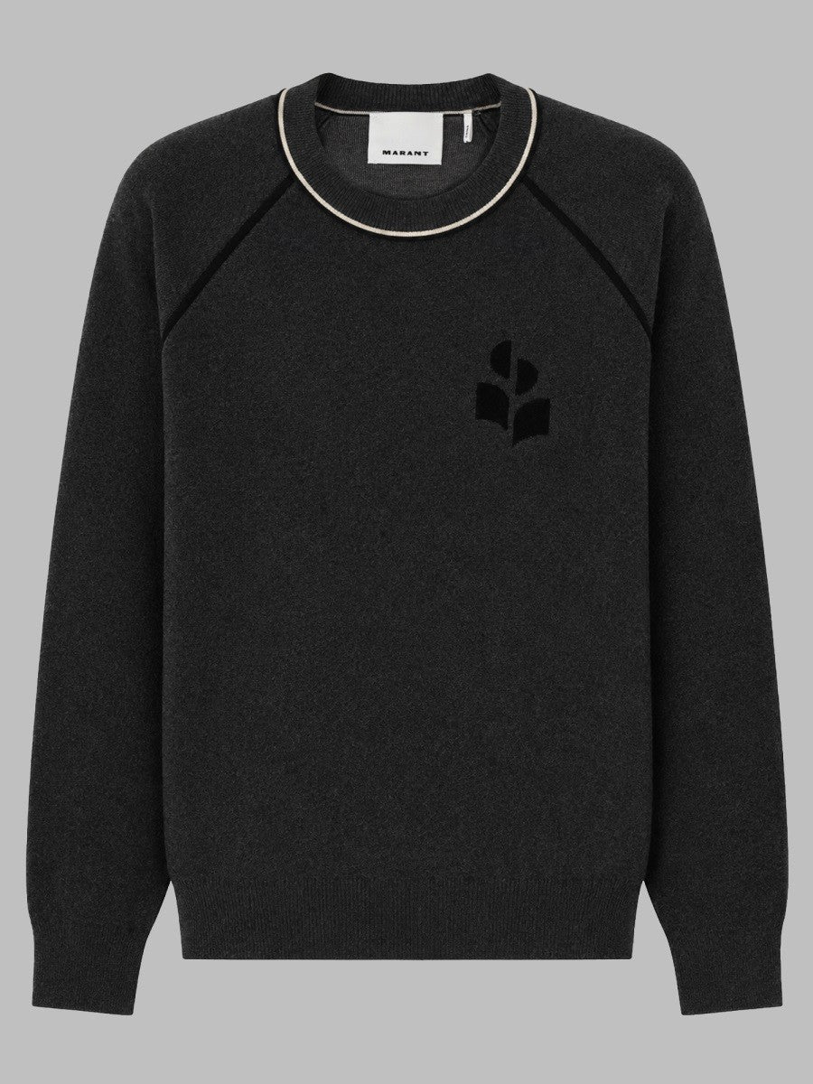 ISABEL MARANT Men's Maglia Serek Con Grey