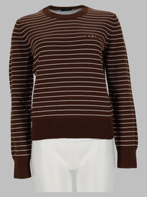 A.P.C Women's Maglia Sima Brown