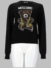 Moschino Women's Maglia Teddy Black