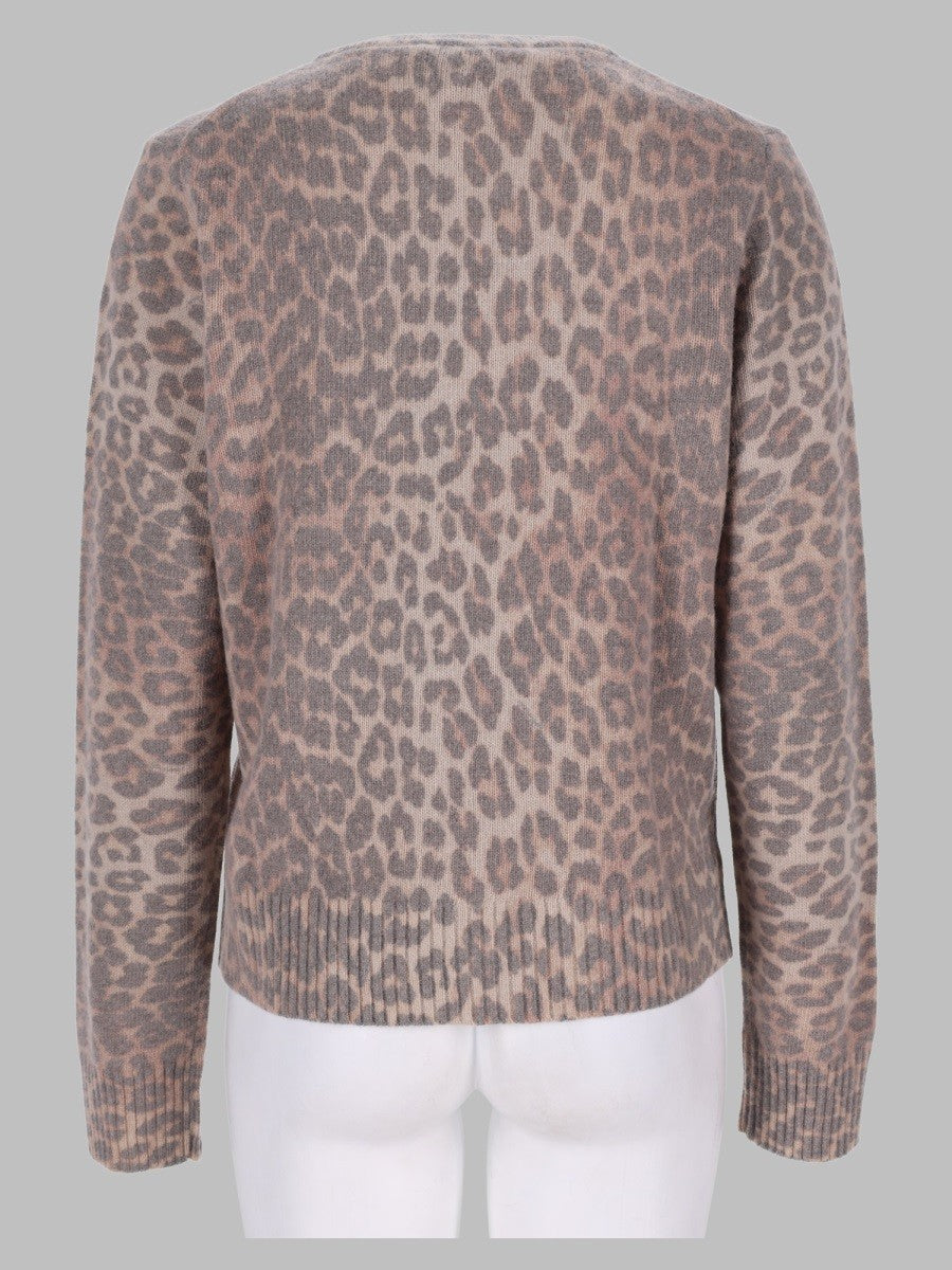 Ganni Women's Maglia Tiger Con Beige