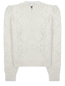 Dior Women's Maglia Traforata in Cotone White