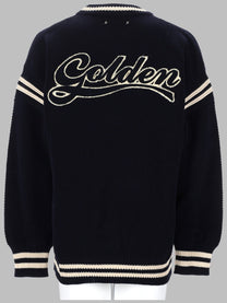 Golden Goose Men's Maglione Boxy Blue