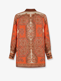 Zimmermann Women's Mahon Dolman Silk Shirt Multicolor, view 2