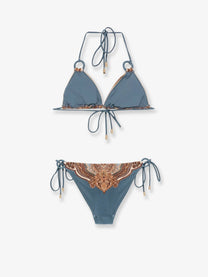 Zimmermann Women's Mahon Nylon Bikini Blue