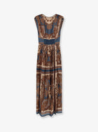 Zimmermann Women's Mahon Silk Long Dress Blue, view 2