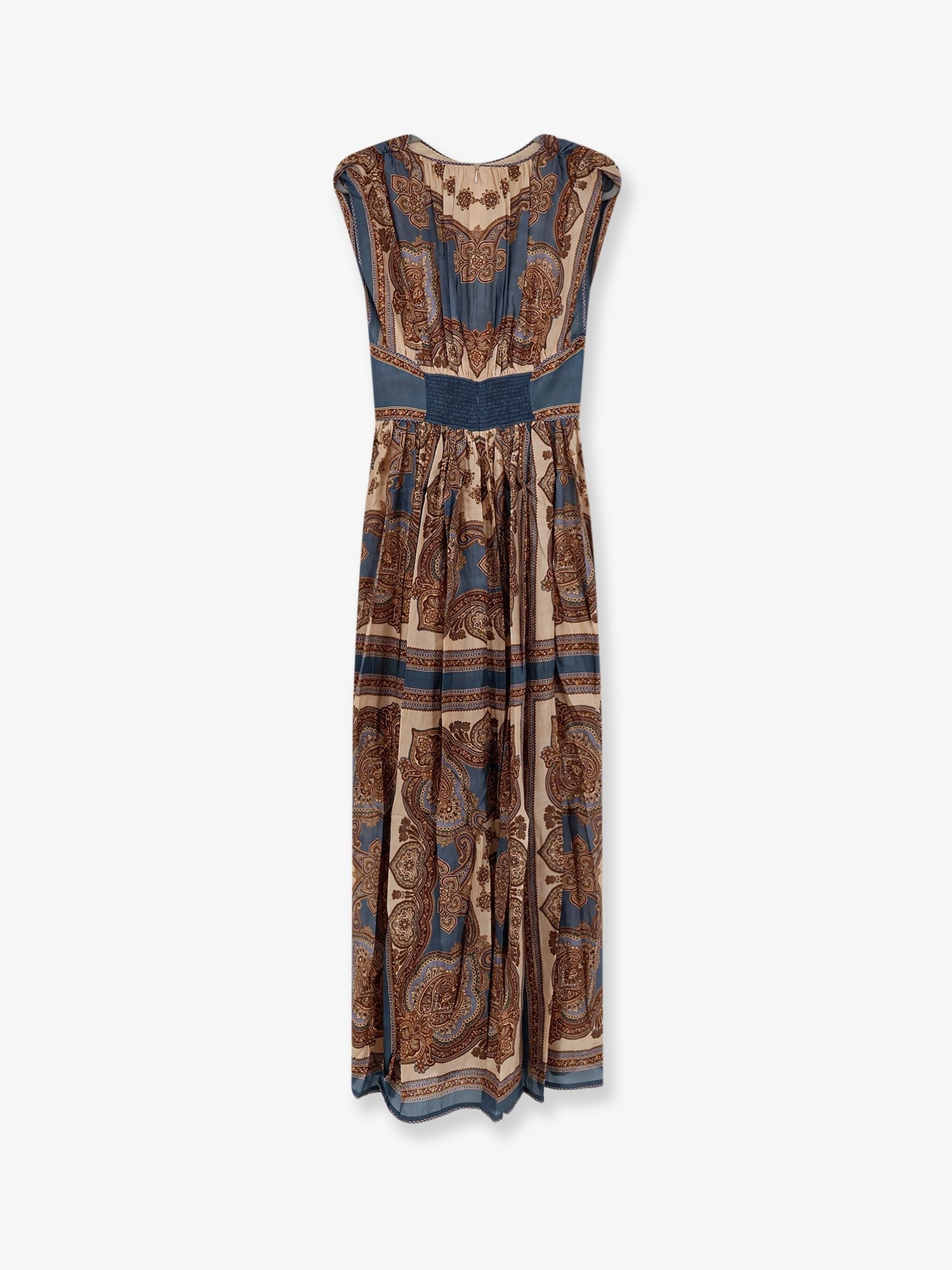 Zimmermann Women's Mahon Silk Long Dress Blue