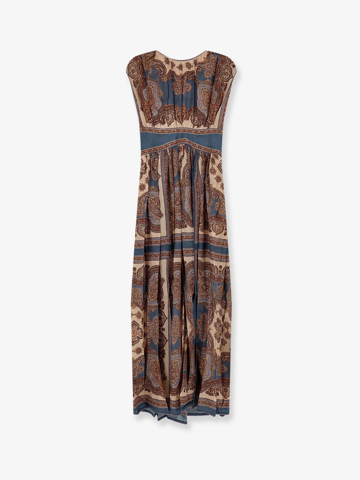 Zimmermann Women's Mahon Silk Long Dress Blue