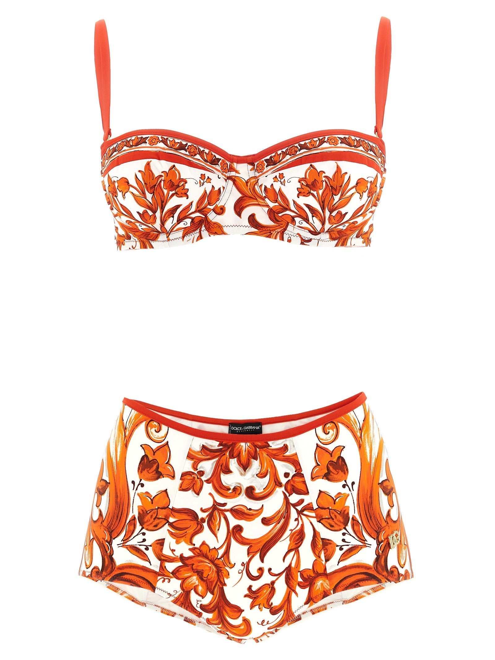 Dolce &amp; Gabbana Maiolica Bikini Orange
