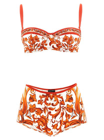 Dolce &amp; Gabbana Maiolica Bikini Orange