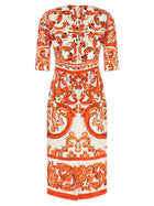 Dolce &amp; Gabbana Maiolica Dress Orange, view 2