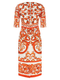 Dolce &amp; Gabbana Maiolica Dress Orange, view 2