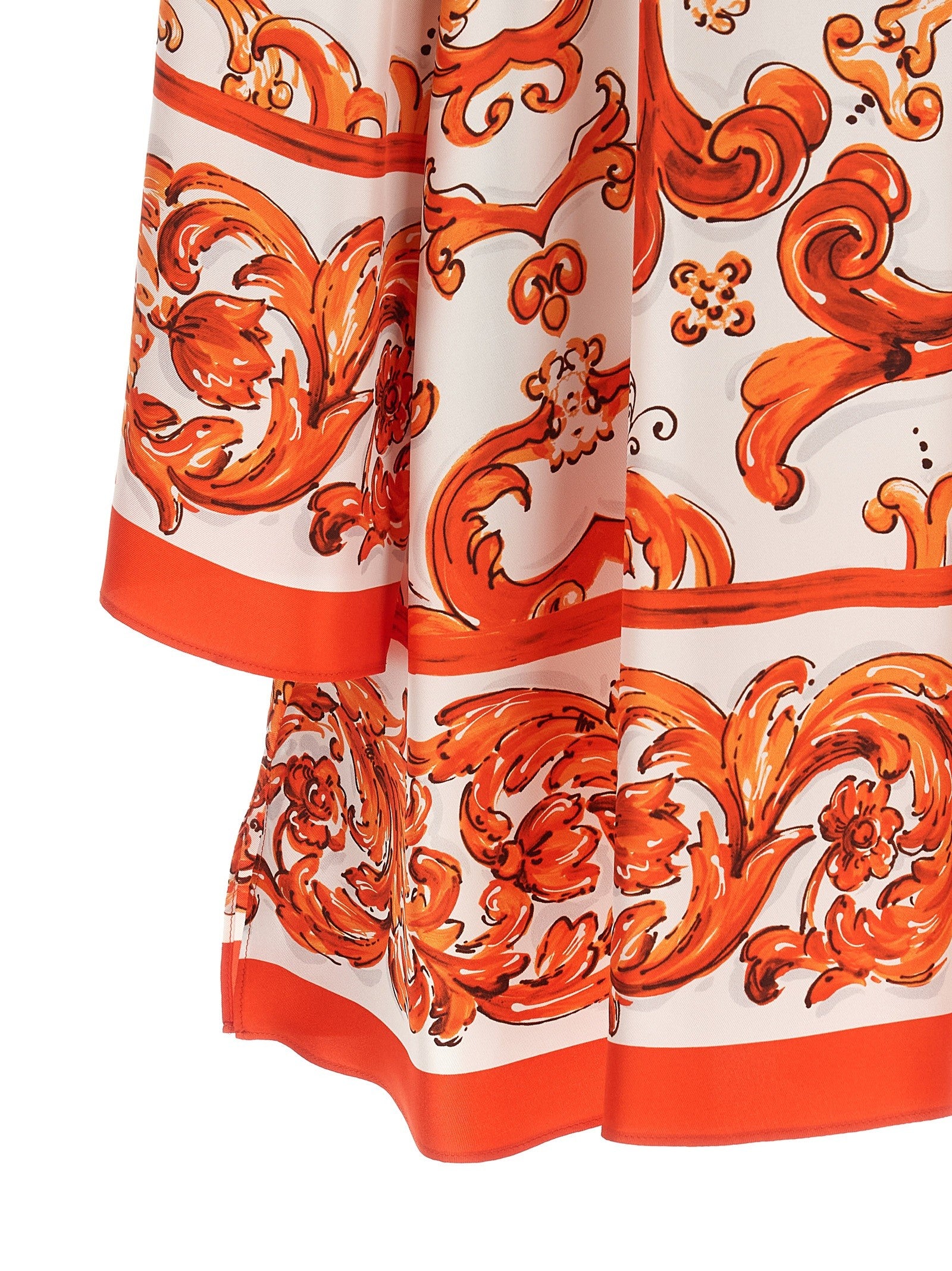 Dolce &amp; Gabbana Maiolica Dress Orange