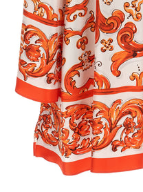 Dolce &amp; Gabbana Maiolica Dress Orange