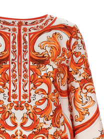 Dolce &amp; Gabbana Maiolica Dress Orange