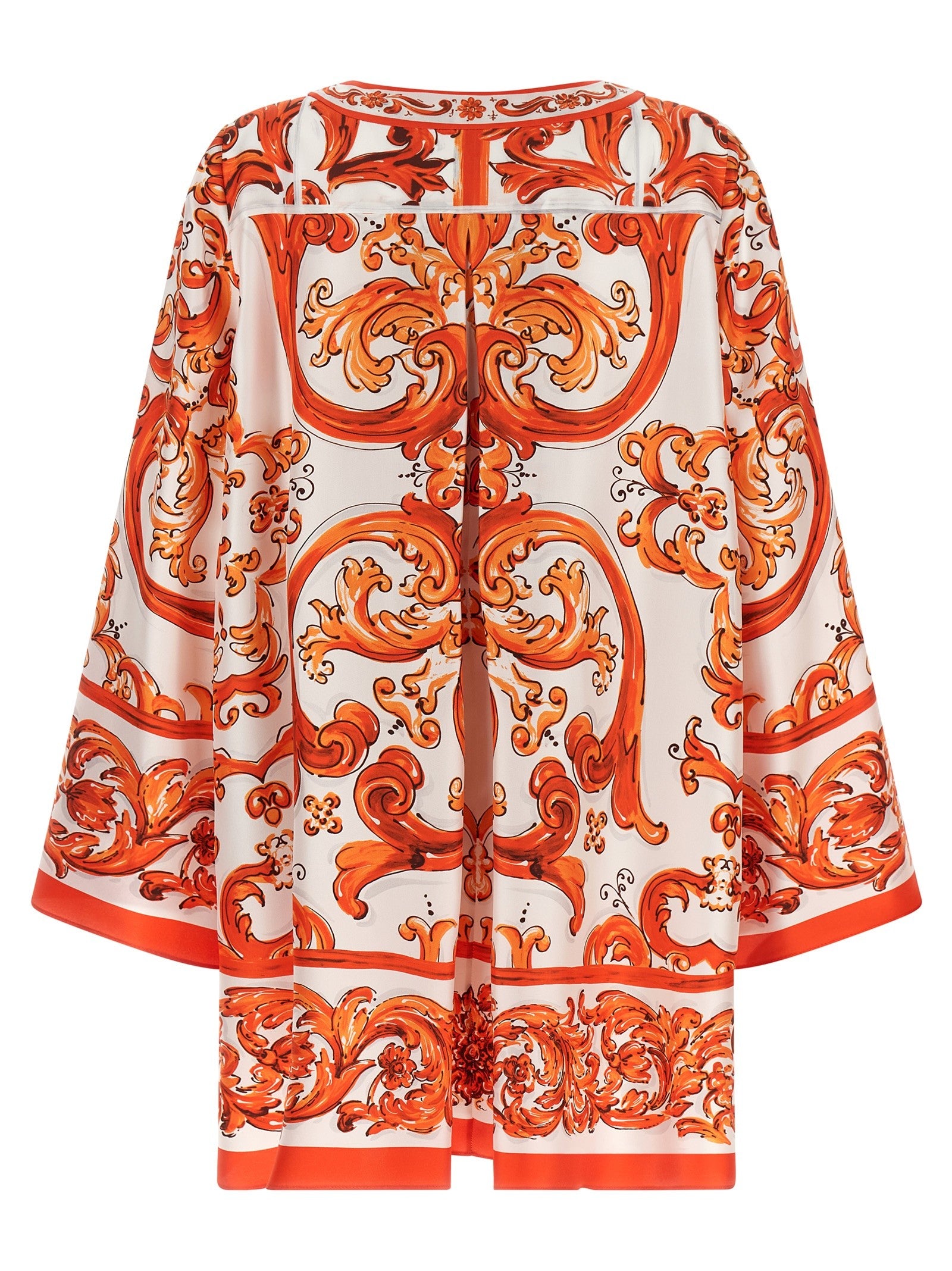 Dolce &amp; Gabbana Maiolica Dress Orange