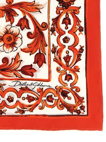Dolce &amp; Gabbana Maiolica Scarf Orange