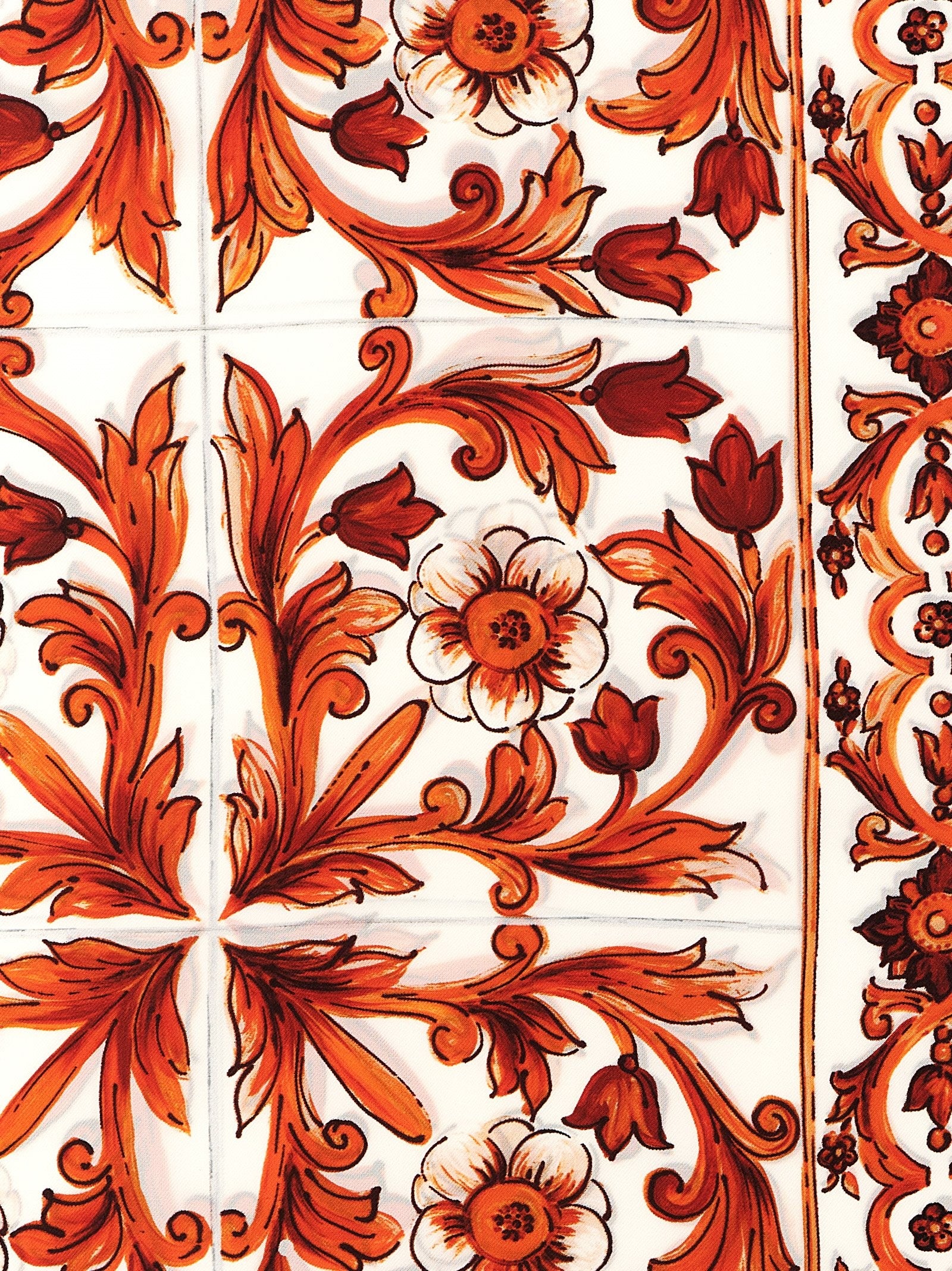 Dolce &amp; Gabbana Maiolica Scarf Orange